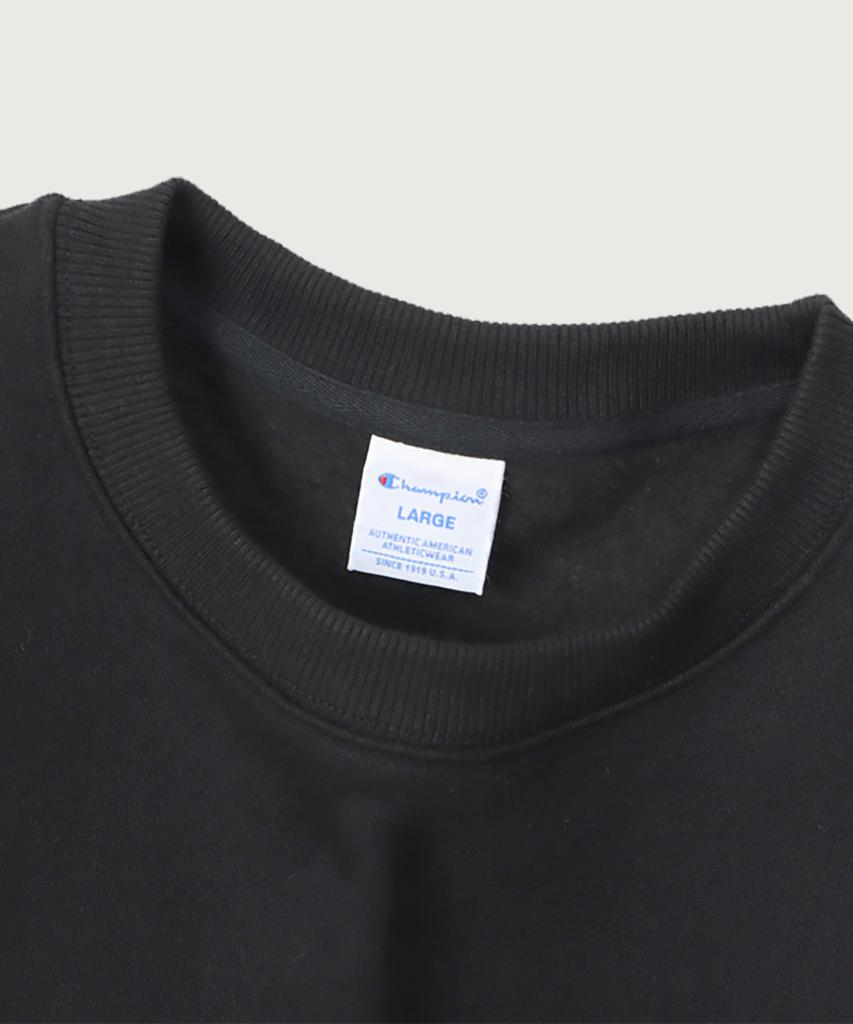 CHAMPION C-Logo Oversized Jog Tag Sweatshirt Black