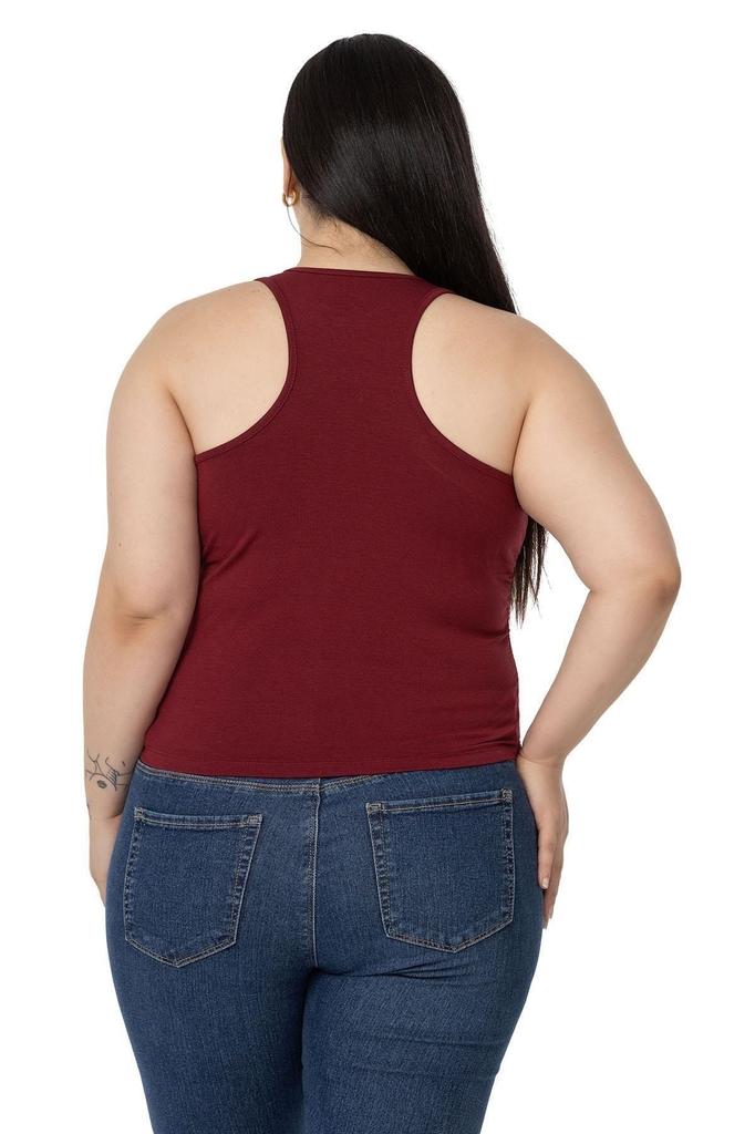 Women's Style Big Size Body Plus Size Halter Neck Mink Body With Draped Front And Sides