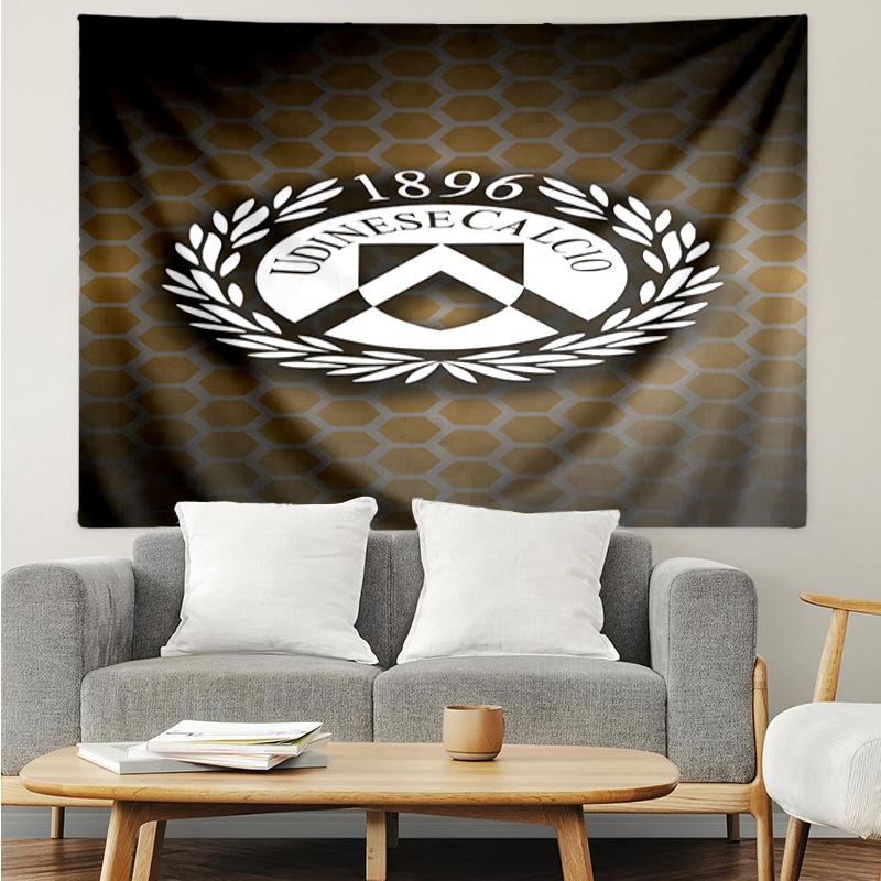 Udinese Calcio Crest Tapestry, Unique Design Tapestry, Suitable for Bedroom,Livingroom, Playroom,Heartwarming Fan Holiday Gifts