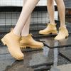 Fashion Summer New Women's Fashion Slip-on Sleeve Waterproof Outdoor Leisure All-match Non-slip Womens Rain Boots Water Shoes Size 36-41