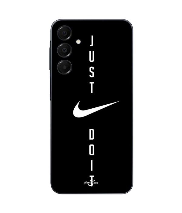 Coque Pour Samsung Galaxy A15 Nike logo Just do it fond noir Maniacase
