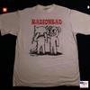 Футболка группы Radiohead Классический стиль Белая Унисекс Футболка Винтажный Мерч Рок-музыки Унисекс Футболка