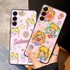 Чехол для Samsung Galaxy A25 A71 A51 A73 A32 A24 A55 A35 A36 A23 A53 A26 A72 A41 A22 A52 Черный Мягкая Накладка на Телефон Сумасшедший Сейлор Мун