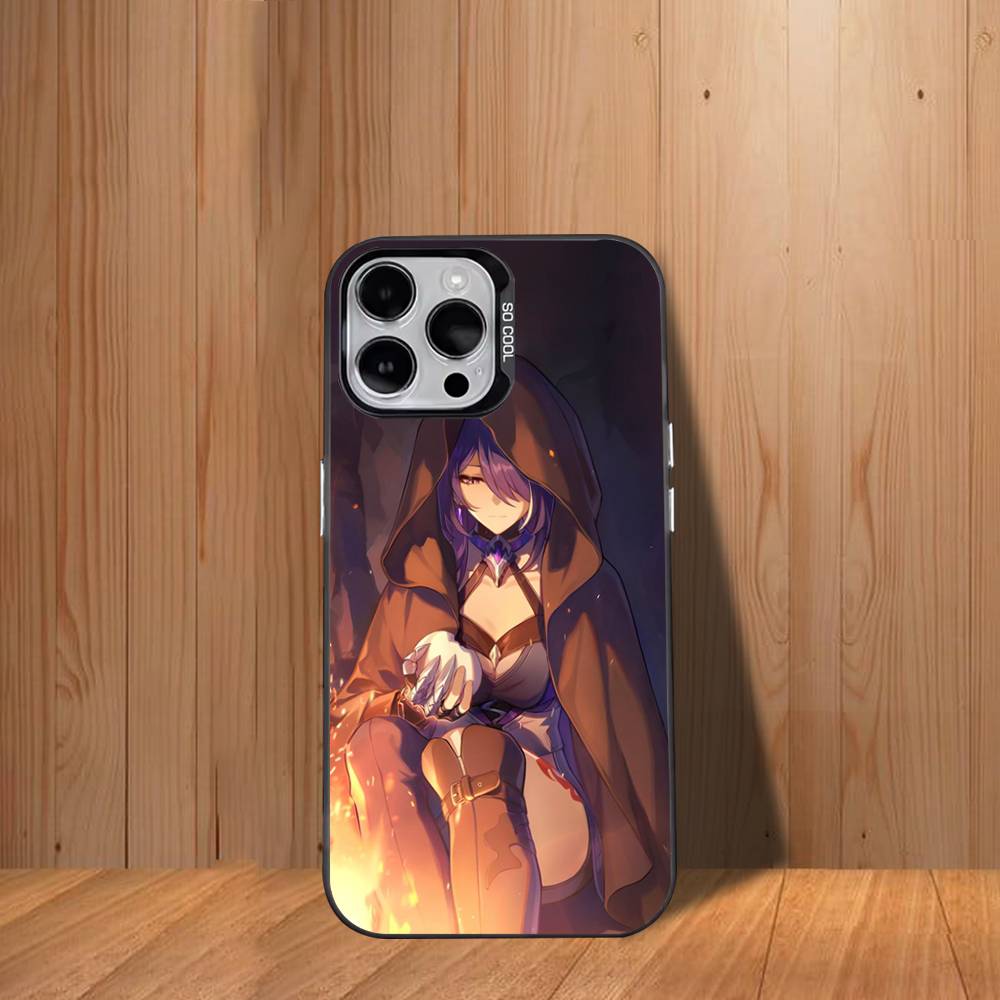 Acheron H-Honkai StarS Rail Phone Case For iPhone 17,16,15,14,13,12,11,Mini,Pro,SE,MAX White Matte Shockproof Cover