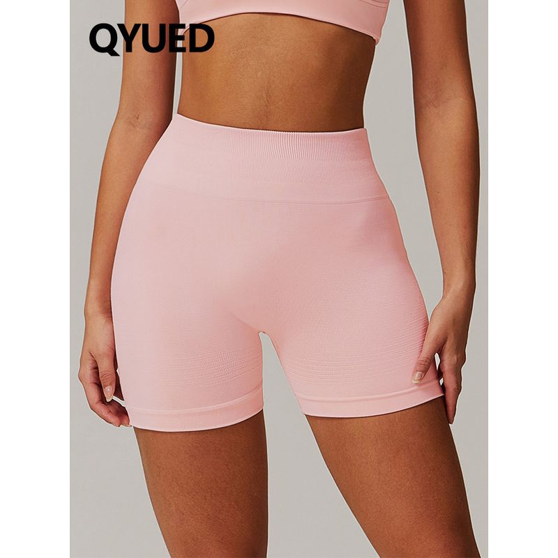 Fashion Seamless Tight High Waist Yoga Shorts Peach Hip Raise Women's Fitness Shorts Outdoor Running Shorts Sexy