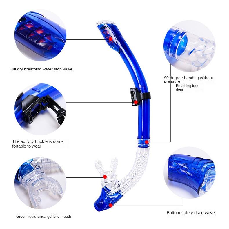 Зеркало для дайвинга с большой рамкой, набор дыхательных трубок, унисекс, водонепроницаемое и противотуманное, с силиконовой поверхностью, зеркало, плавающая маска для дайвинга