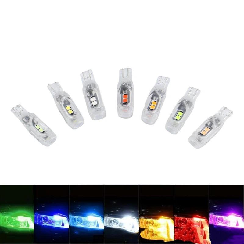 2 шт. Стробоскоп T10 LED W5W 194 168 5SMD 2835 Лампа Поворотника Салонного Света Автомобиля Чтения Двери Номерного Знака Клиновидная Лампа 12В