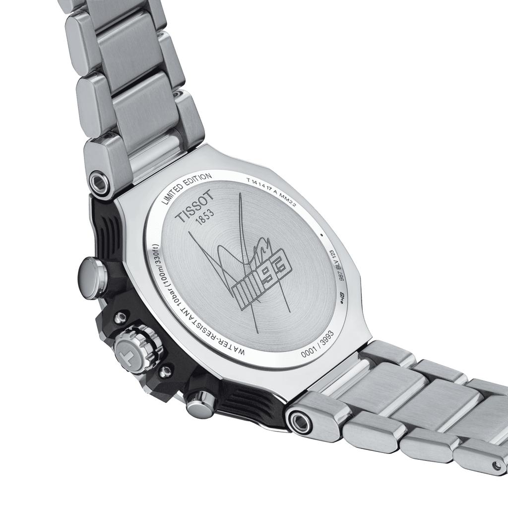 Tissot Мужские модные часы из нержавеющей стали с черным циферблатом T141.417.11.051.00