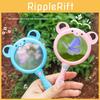 Kids Plastic Handheld Magnifier With Bright Colors For Preschool Science And Toy Exploration