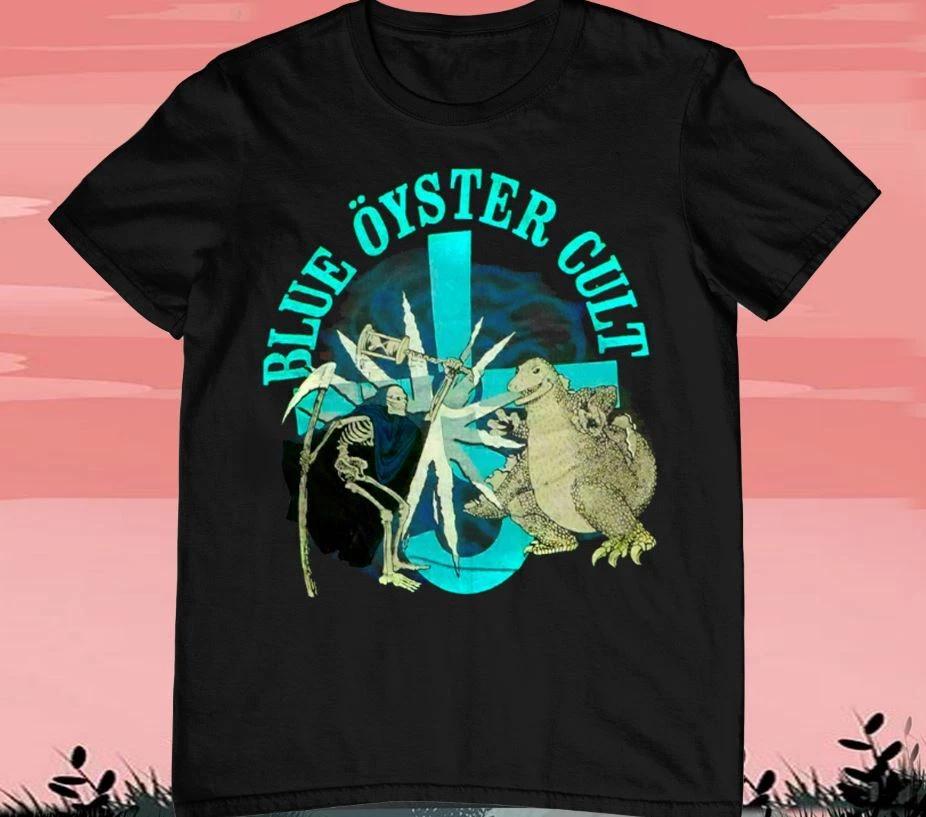 HOT!! New Blue Oyster Cult Band Funny Tee Men 100% Cotton T-shirt Mens Tees Top Size S-5XL