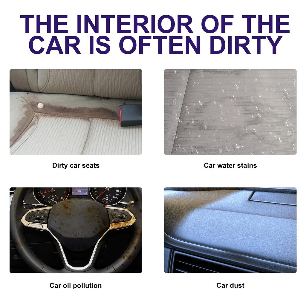 Многоцелевой пенный очиститель с губкой-полотенцем для удаления пятен с пластика, резины, салона автомобиля, очиститель кожаного дивана, средство для ухода за автомобилем