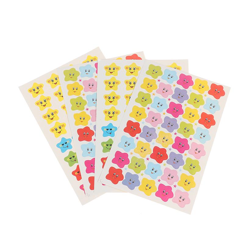 400Pcs Smile Stars Decal School Children Kids Teacher Label Reward Cute Sticker
