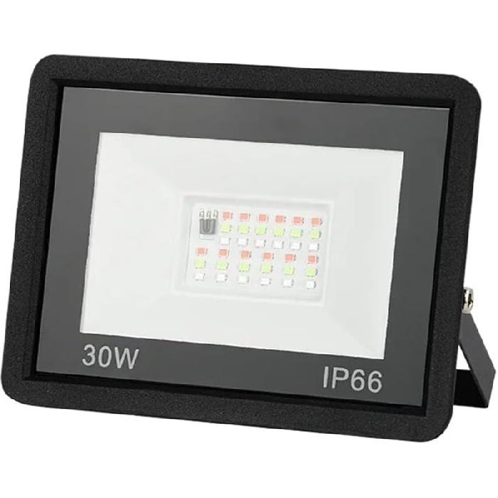 LED RGB Floodlight Reflector Outdoor Lighting AC 220 20W 30W 50W 100W IP66 Waterproof Outdoor RGB Spotlight Landscape Lighting for