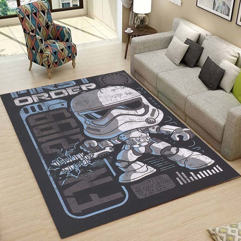 Star Wars Galaxy Printed Rug Non-Slip Floor Mat for Living Room Bedroom Kids Room Home Decor