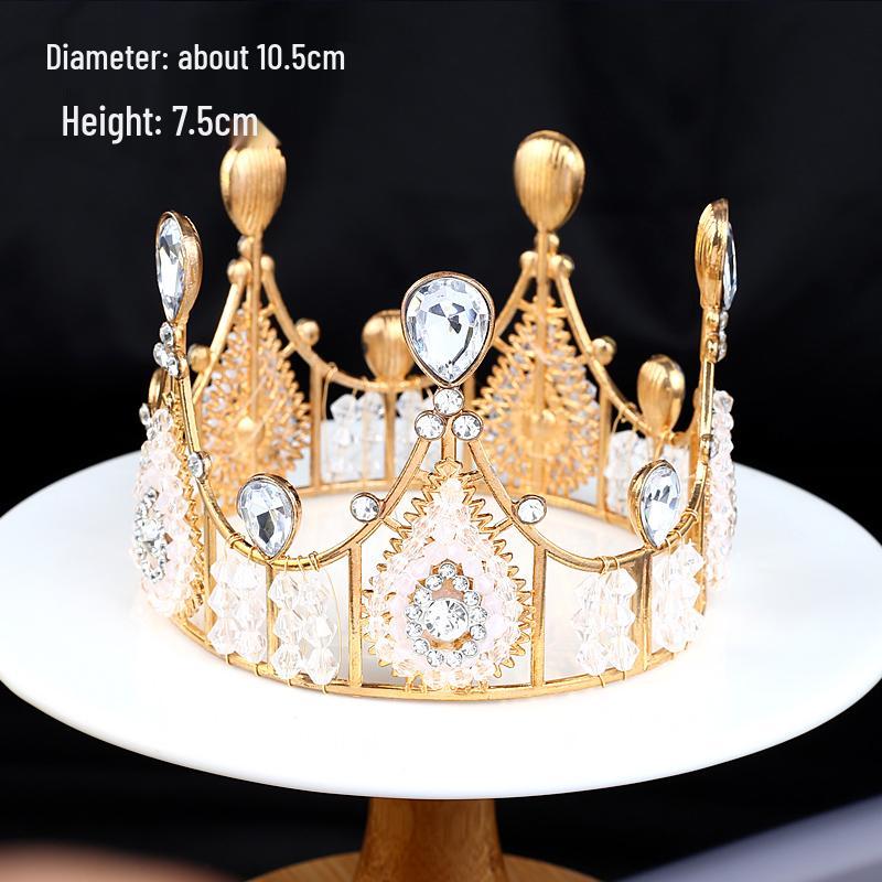 Pearl Crown Bride Cake Topper for Valentine's, Birthday, and Wedding Decor