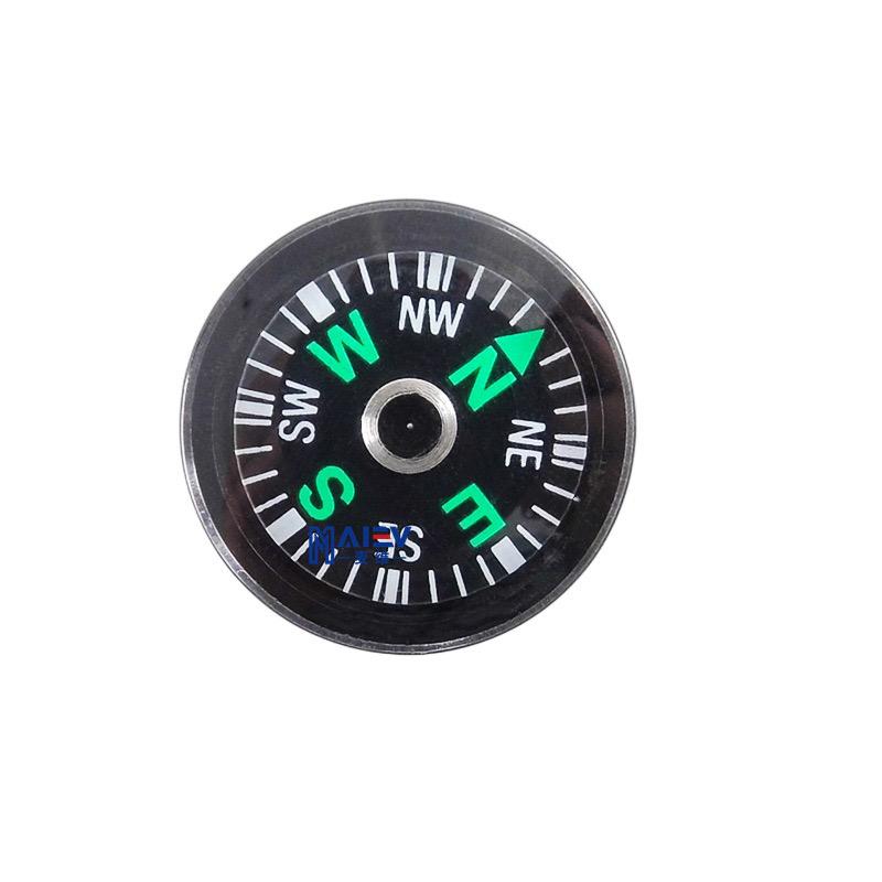 20MM ABS Material Portable Gift Mini Pocket Outdoor Adventure Travel Compass Survival Compasses Button Design Practical Guider