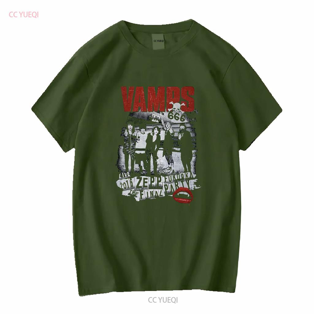 VAMPS HYDE The Last Rockstars T shirt LIVE 2016 ZEPP FUKUOKA FINAL PARTY M long or short sleeves vintage Washed streetwear Soft