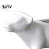 Creative Kitchenware Ceramic Cow Shaped Sauce Pitcher with Handle, 50ml Cute Creamer Milk Decorative Food Server Jug Gravy Boat for Kitchen