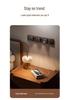 Retro Black Walnut Wood Grain Track Socket with USB Power Strip - Multi-functional British Design