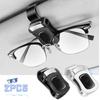 2Pcs/1Pcs Car Glasses Ticket Clip Auto Vehicle Card Ticket Holder Pen Clip Car Sun Visor Glasses Clip Car Universal Interior Accessorie
