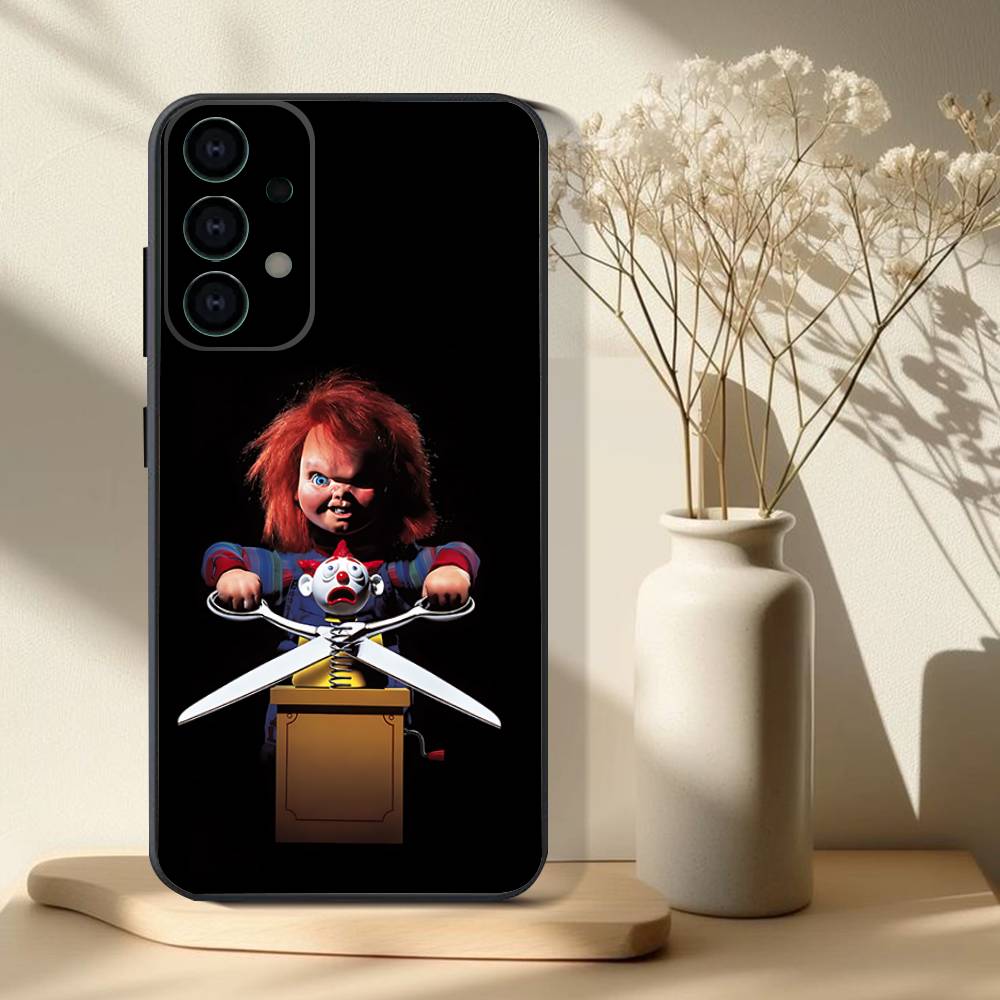 Чехол для телефона Chucky Doll из фильма ужасов для Samsung S25, S24, S21, S22, S23, S30, Ultra, S20, Plus, Fe, Lite, Note, 10, 9, 5G Черный