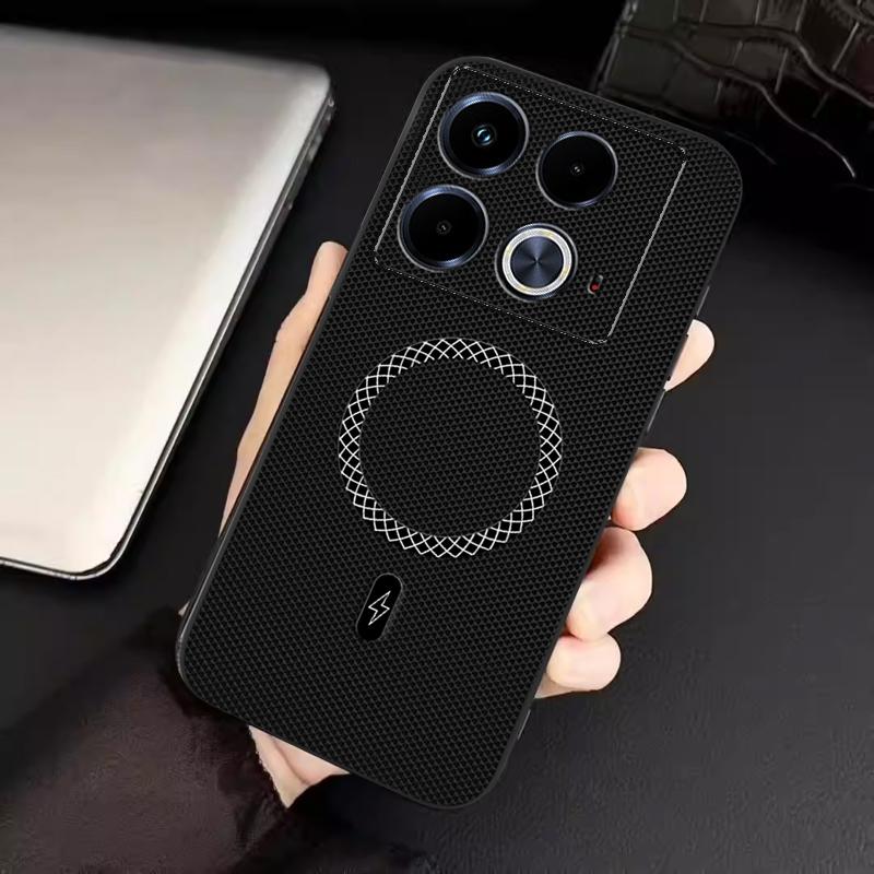 Biruiqu Infinix Note 40 Новый Ультратонкий Магнитный Кожаный Ударопоглощающий Защитный Чехол для Телефона