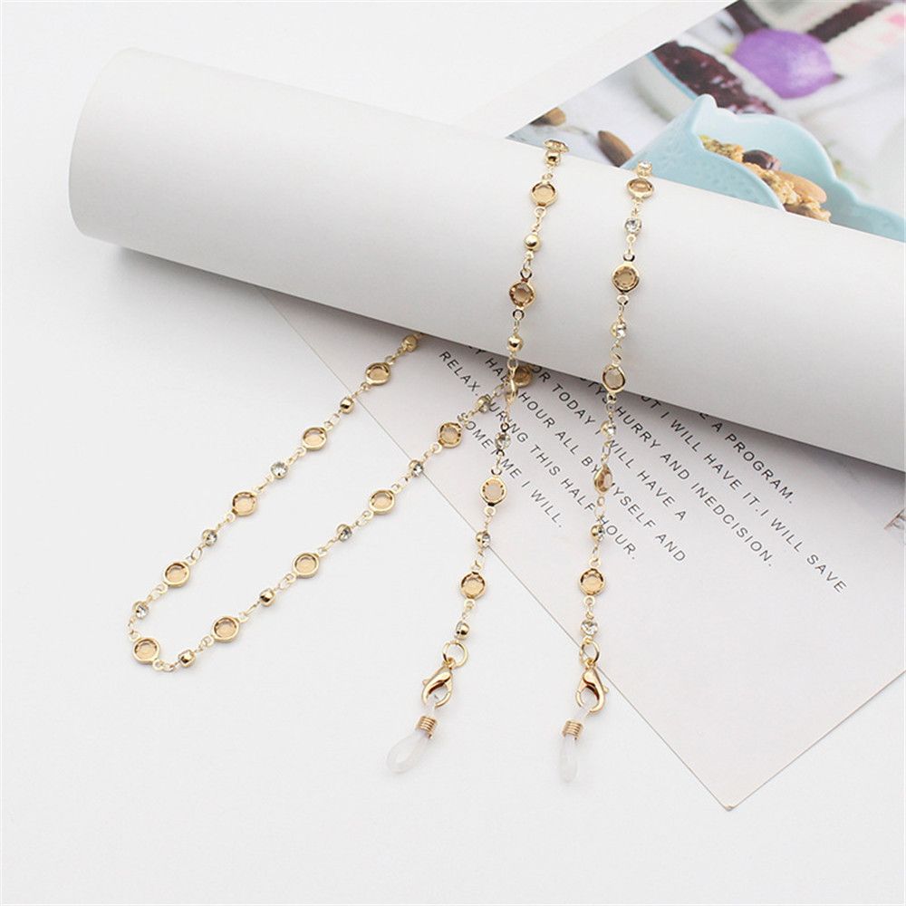 Модный длинный хрустальный шнурок для очков Аксессуары для очков Ожерелье для очков Цепочка для очков