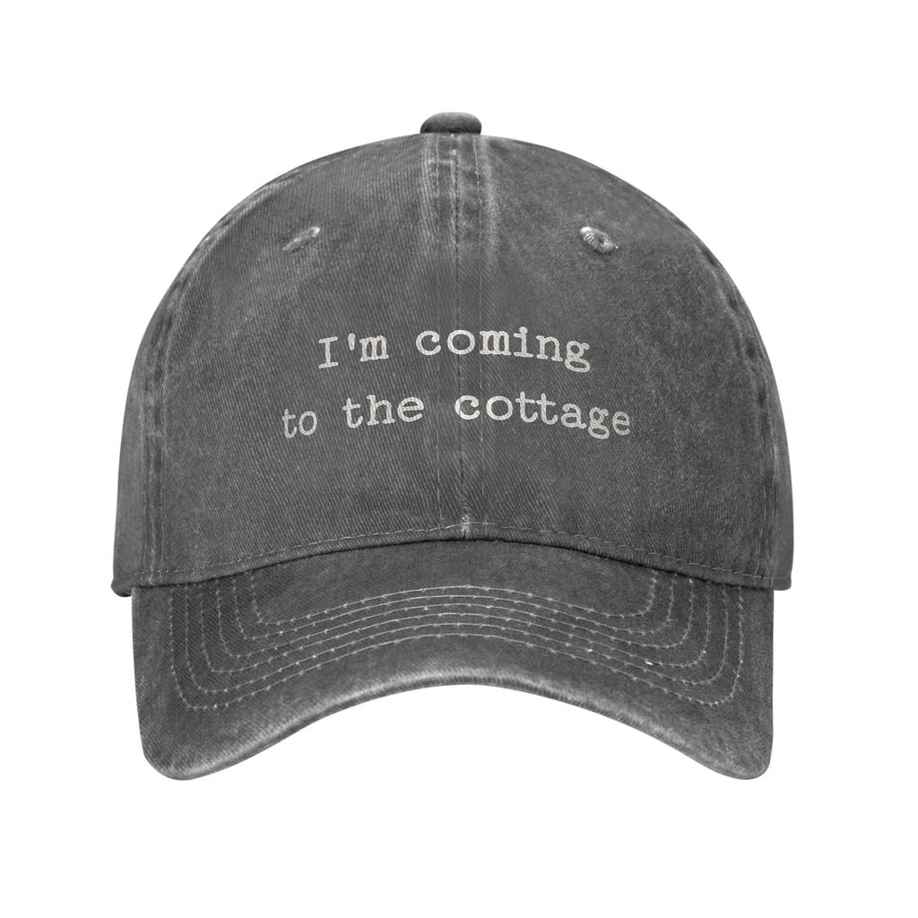 Washed Baseball Cap Heated Rivalry Im Coming To The Cottage Summer Trucker Hat For Female Male Fashion Sun Baseball Caps