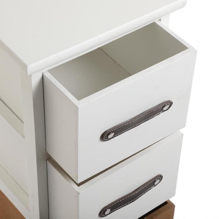 Versa Detmod Тумба для ванной комнаты, 95 x 25 x 29 см, Дерево, коричневый и белый