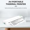 Портативный мини-термопринтер - формат A4, совместимый с мобильным телефоном