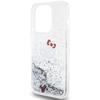 Hello Kitty Liquid Glitter Charms Kitty Head Case For Iphone 13 Pro / 13 - Silver