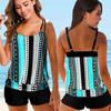 2024 Women Beachwear Swim Tankini Monokini Swimwear Bathing Suit Two Pieces Swimsuits Plus Size Printed Tankinis