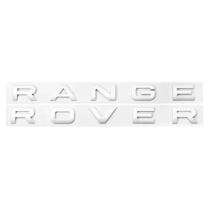 3D ABS Range Rover Car Bonnet Letters Logo Badge Emblem Sticker Accessories For Land Rover Discovery Defender Sport Evoque HSE SA6