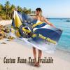 Fenerbahçe FC Design Beach Towel Custom Text Large Towel for Beach Vacation
