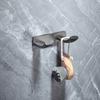 All copper gun gray bathroom towel rack, bath towel rack, light luxury bathroom rack, bathroom hardware pendant set.