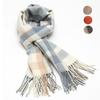 Women's Long Plaid Blanket Scarf Chunky Oversized Winter/Fall Warm Scarf Big Tartan Scarves Wrap Shawl Ladies Gifts