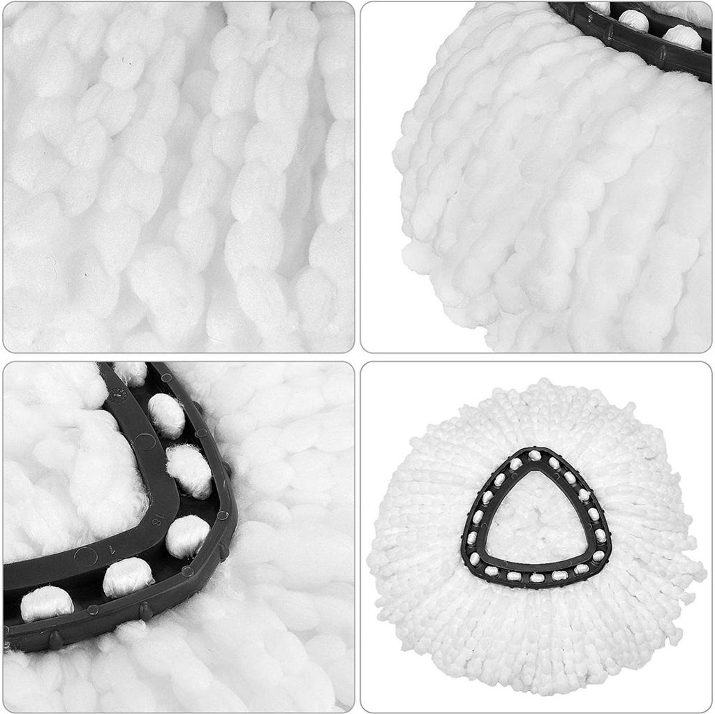 12 Pieces Of Mop Cotton Yarn Head Replacement With Rotating Cotton Yarn Head