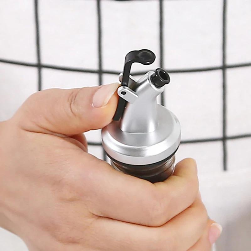 5/10pcs Controllable Oil Bottle Stopper Rubber Seal Leak Prevention Nozzle Sprayer Wine Vinegar Bottles Spouts Kitchen Accessory