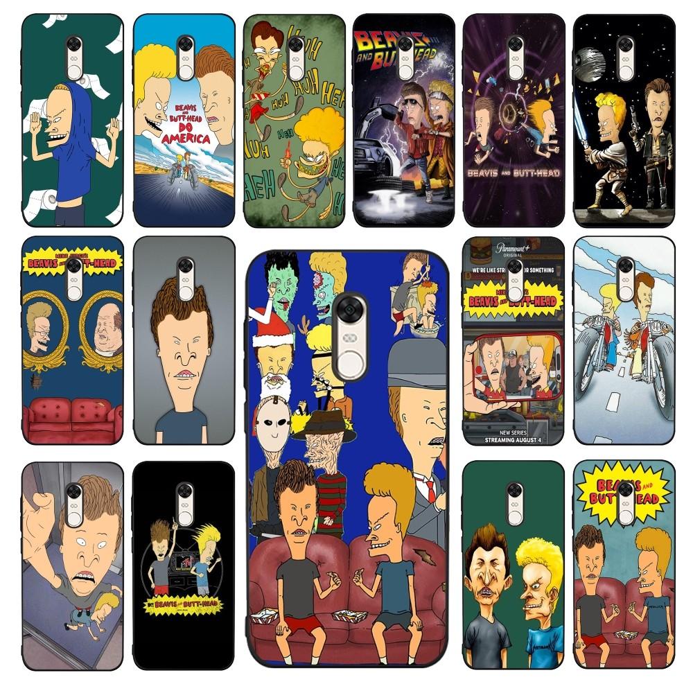 Beavis And Butthead Phone Case For Redmi 5 6 7 8 9 10 Plus Pro 6 7 8 9 A GO K20 K30 K40 Pro Plus F3 Fundas
