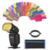 Andoer 20 Pcs/set Universal Flash Lighting Filter Flash Gels Color Correction Filters for Camera Speedlite Flash Light