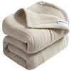 Transparan Gauze Made In MUGYUTTO 128 X 190 Soft and Cotton Gauze Blanket, Single, Japan, 5-Layer GAUZE, Approx. Cm, Fluffy, 100% (Beige)