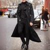 European and American Men's Clothing Plus Long Trench Coat Fashion Casual Jacket