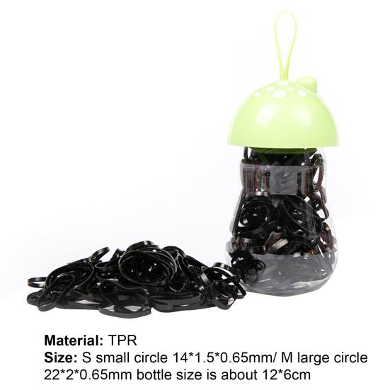 1 бутылка, эластичная резинка для волос, практичные держатели, резинка для волос, милый детский TPR, резиновый хвост в форме бутылки для детей
