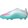 F50 League FG для больших детей Messi Aurora Radiante Pack Детские кроссовки White Cloud-White Lucid-Pink JQ0930