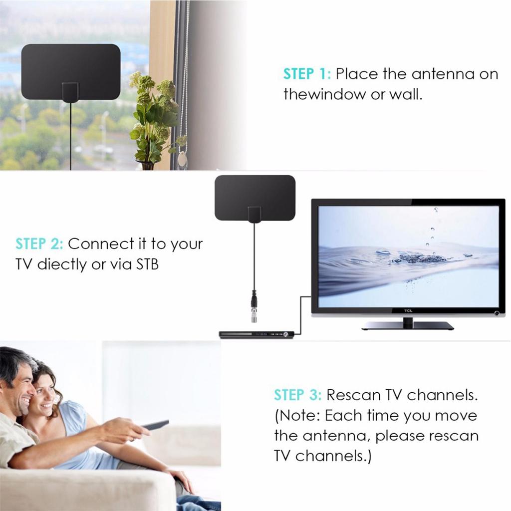 Antenna Mini European And American Hdtv Antenna Indoor Dvb T2 Antenna Digital Highdefinition M4S9