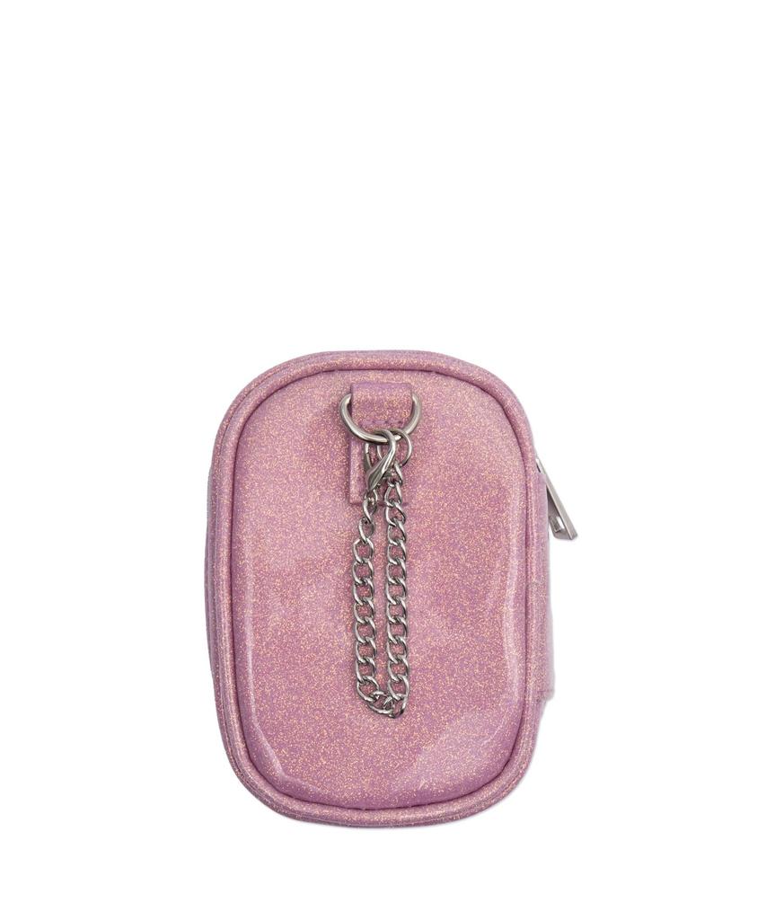 WEGO GAME Plush Toy Pouch, Glitter Pink, Pattern 1, Size F