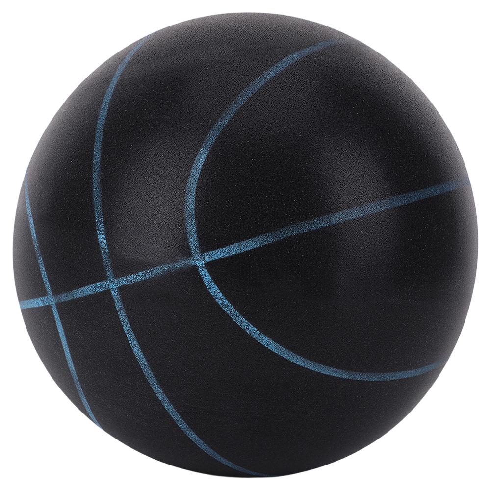 Indoor Silent Basketball Sports Bouncy Balls 18/21/24cm High Density Foam Material Kids Adults Ball Training With Portable Net