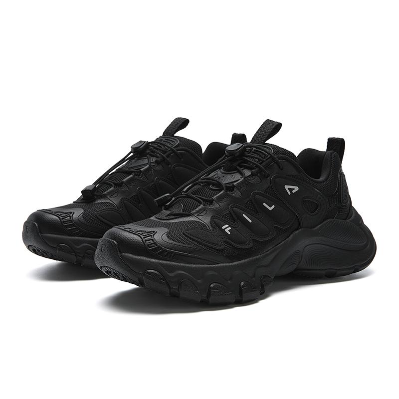 Fila TRUFFLE Амортизирующие Устойчивые к истиранию Легкие Увеличивающие рост Низкие Массивные Кроссовки Женские Черные F12W611104FBK