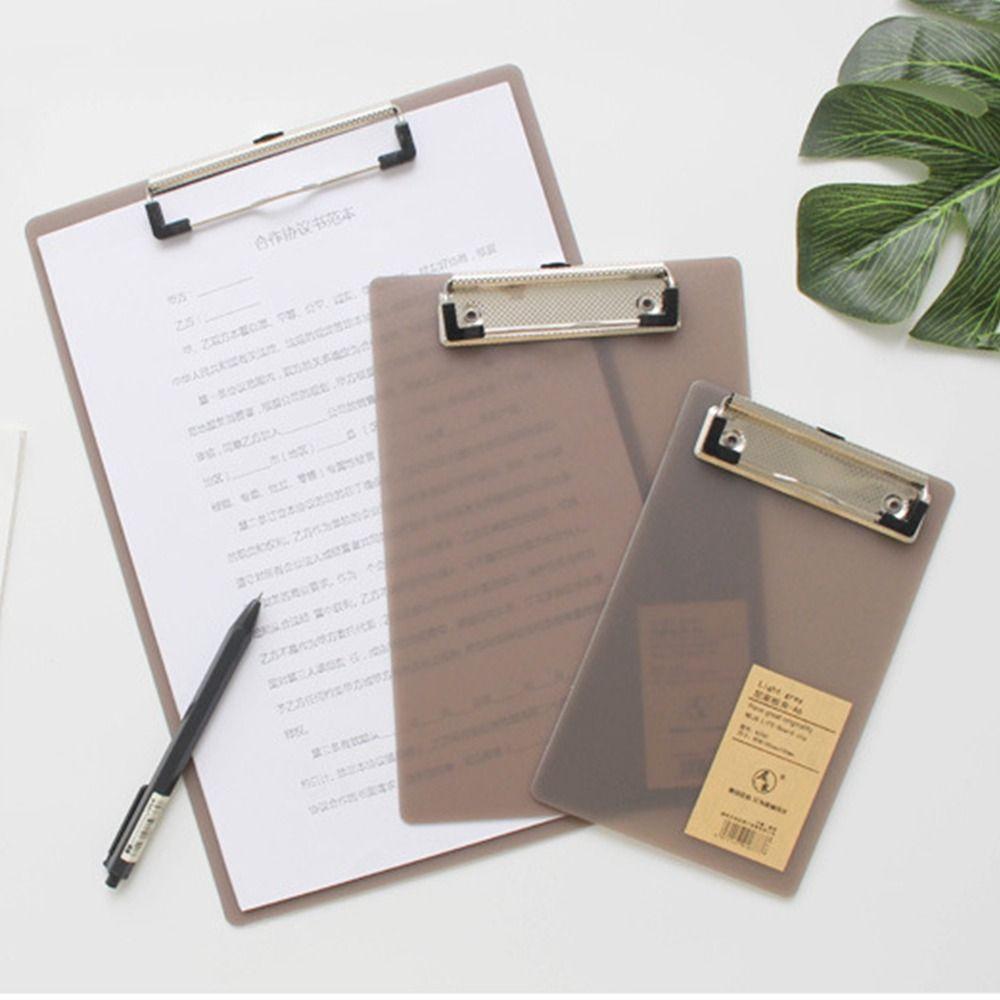 Практичный многоразмерный полипропиленовый планшет для письма, органайзер для тестовой бумаги, студенческий стационарный прочный простой карманный планшет для письма