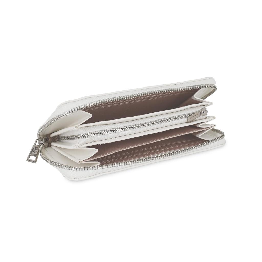 Jada Кошелек длинный на круговой молнии Круглый металлический Белый БЕСПЛАТНО GY-W301 GY-W301